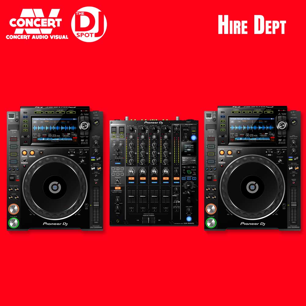 HIRE - PIONEER CDJ-2000NXS2 DJ Pack 1