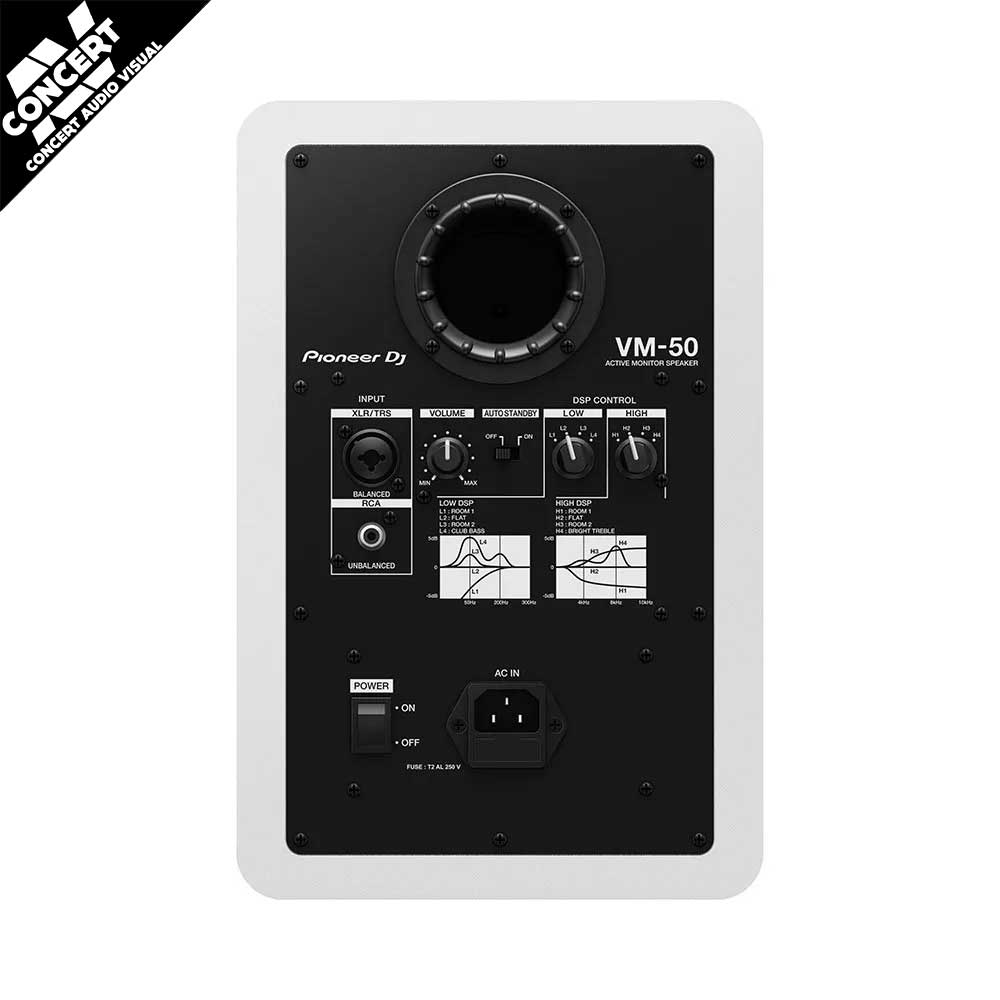 PIONEER DJ VM-50 Monitors 5.25" - White