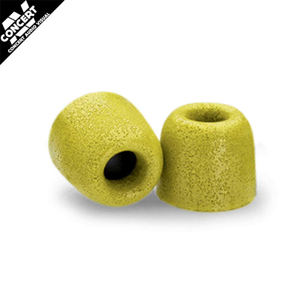Earphone Tips PAIR - T-400 - Memory Foam YELLOW