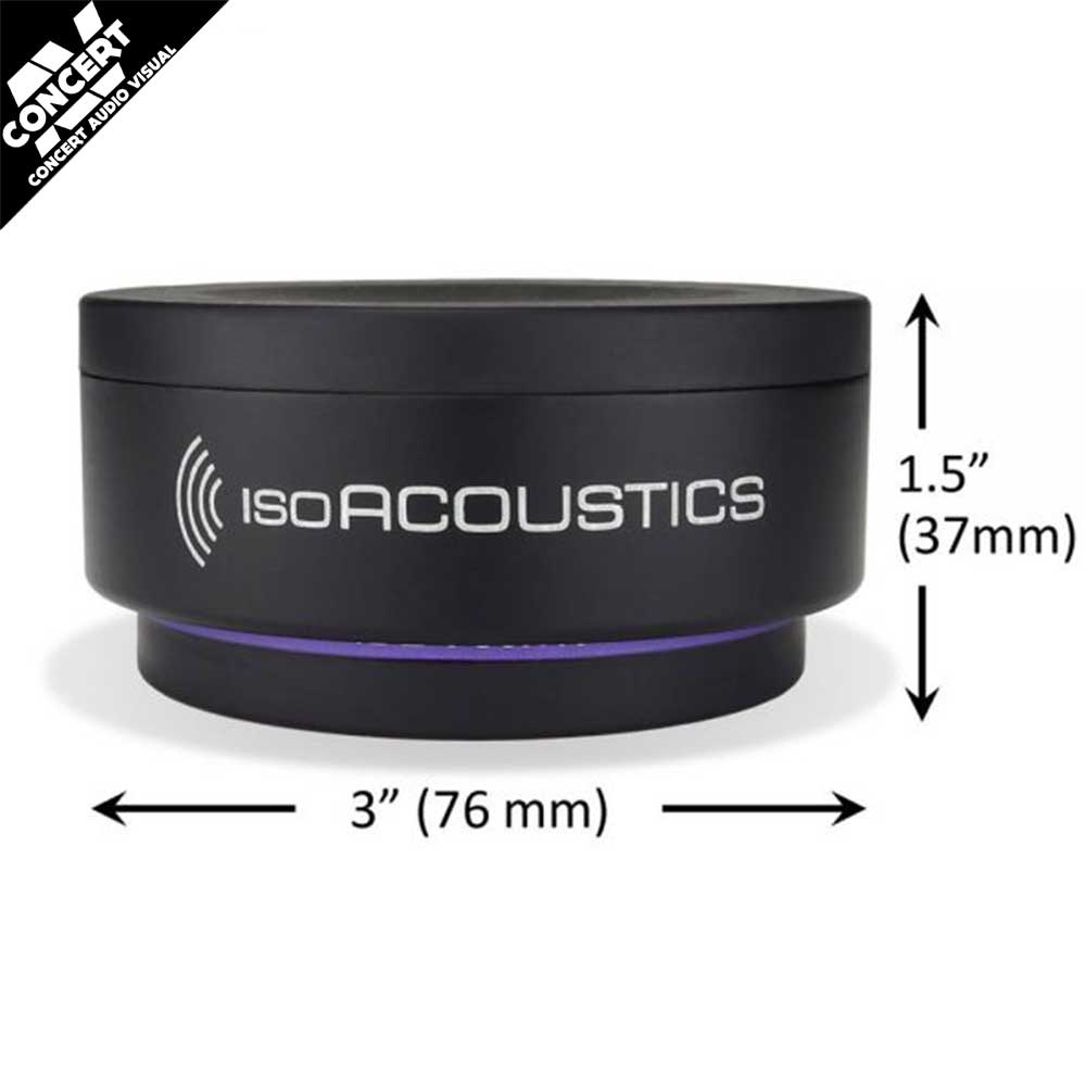 IsoAcoustics ISO Puck 76 Studio Monitor Isolation Pads - 18kg per Puck (Pair)