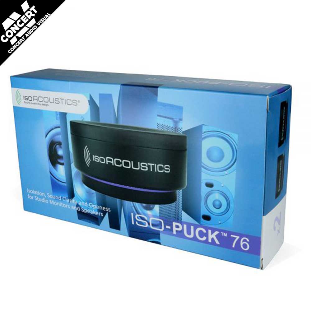 IsoAcoustics ISO Puck 76 Studio Monitor Isolation Pads - 18kg per Puck (Pair)