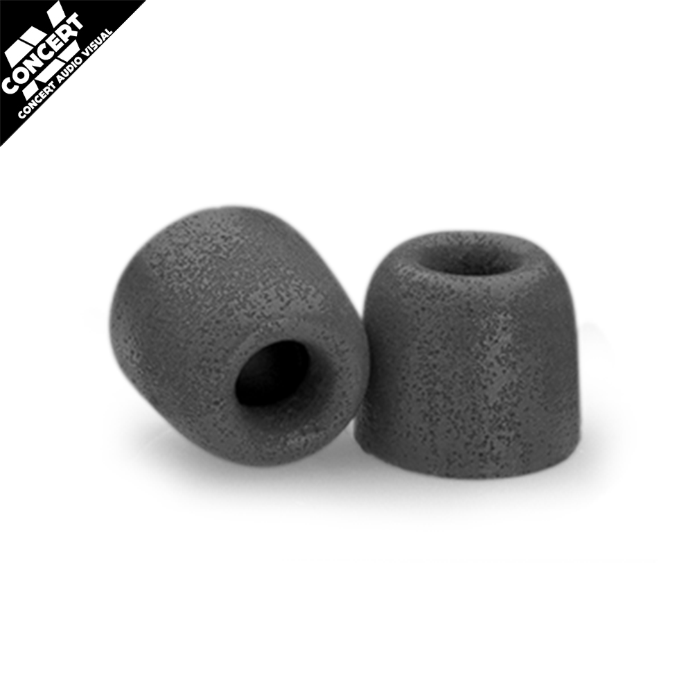 Earphone Tips PAIR - T-400 - Memory Foam  GREY
