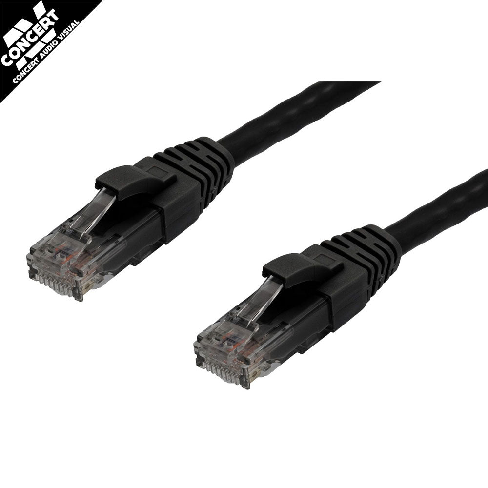 4CABLING - CAT6 RJ45 Black Network Cable - 1.5m