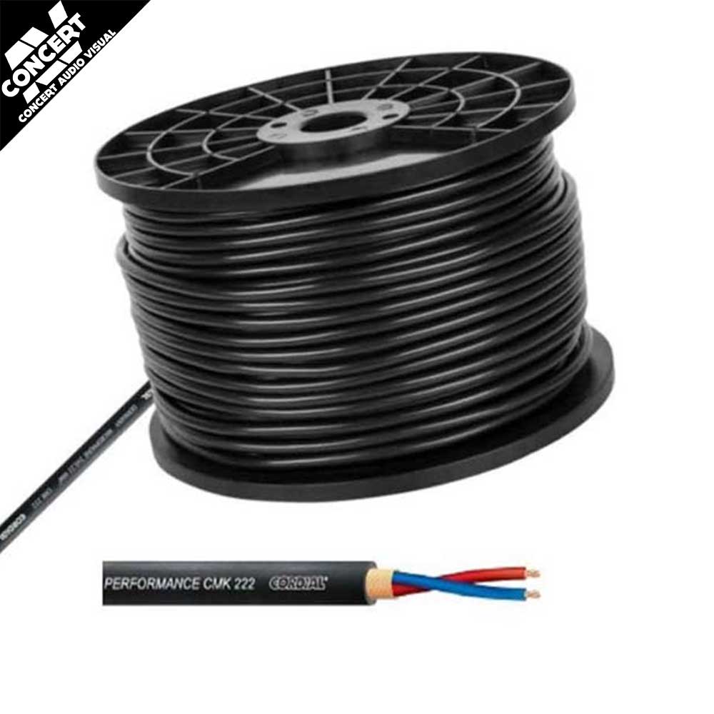 CORDIAL High Performance Mic Cable CMK222 100m Roll - Black