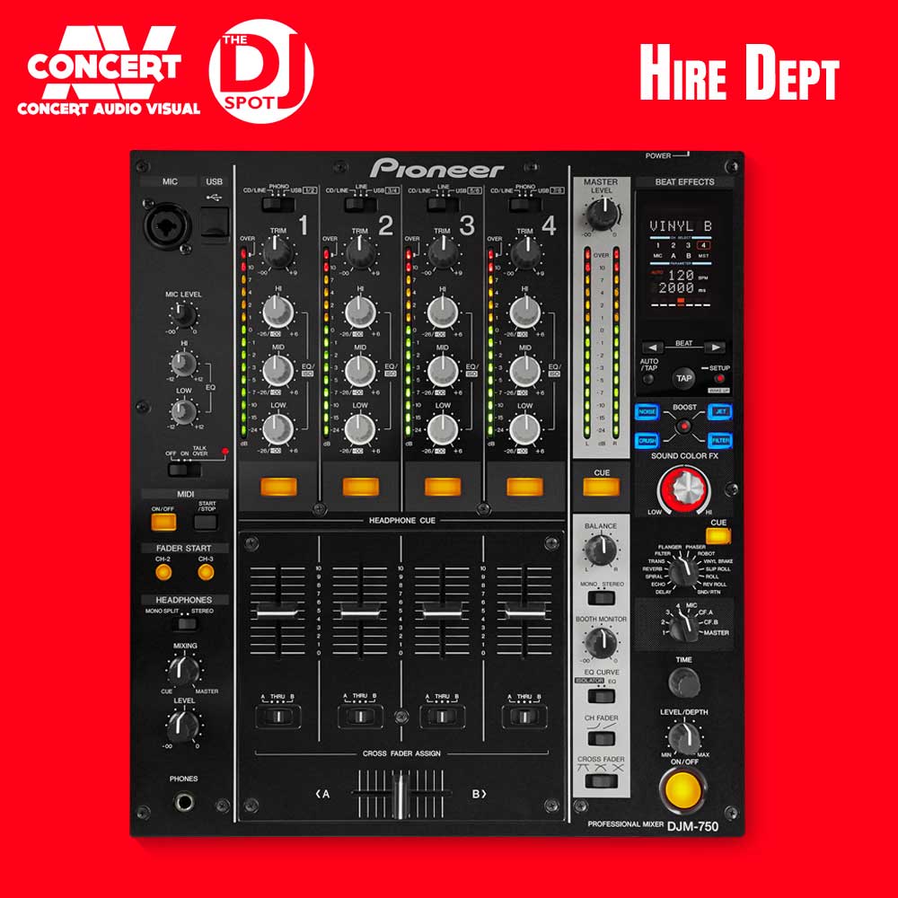 HIRE - PIONEER DJM750 Mixer