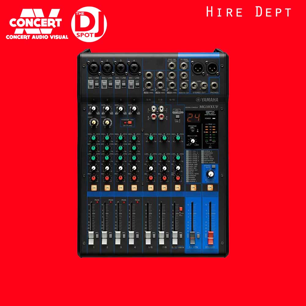 HIRE - Yamaha MG10XU Mixer