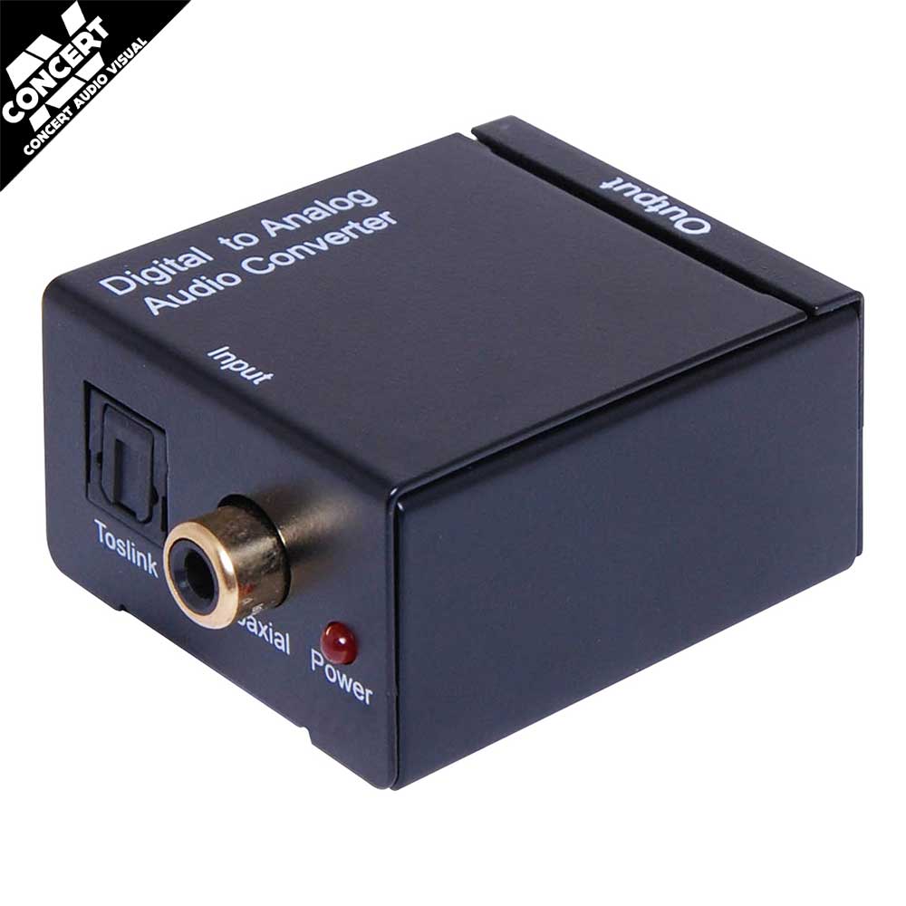 Digital Audio to Stereo RCA Audio Converter
