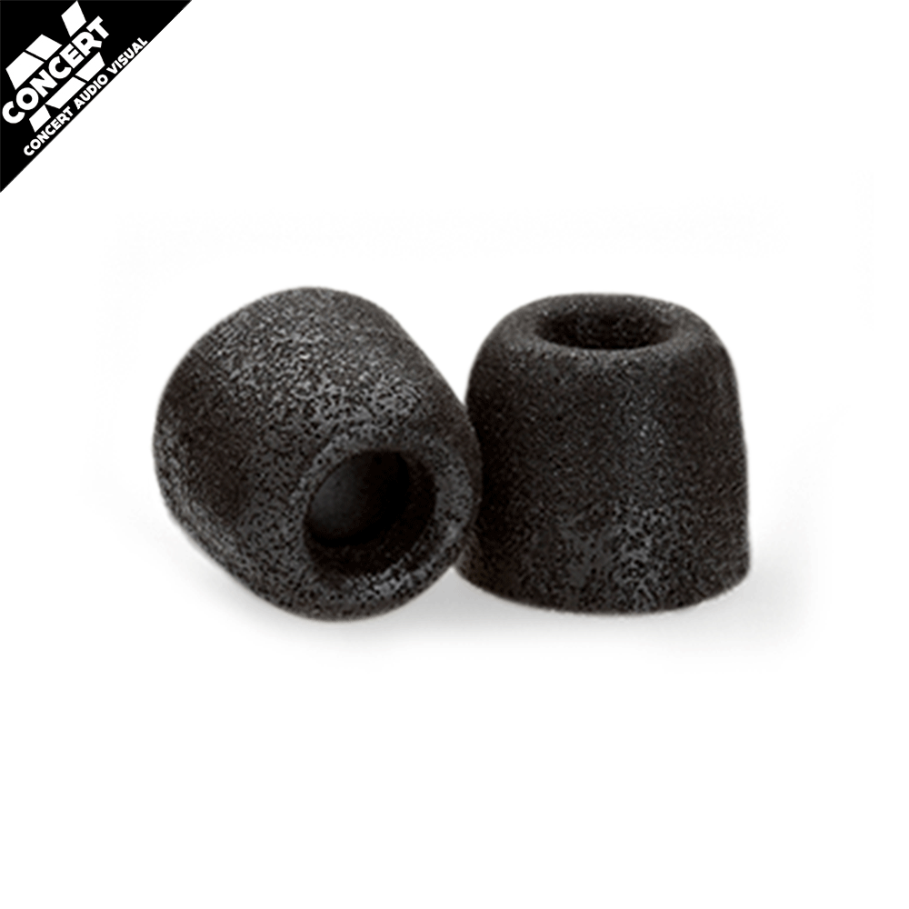 Earphone Tips PAIR - T-400 - Memory Foam  BLACK
