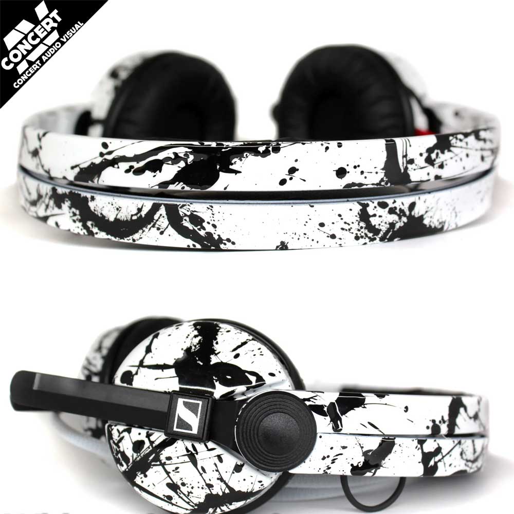 SENNHEISER HD25 White with Black Splatter (Custom Cans)
