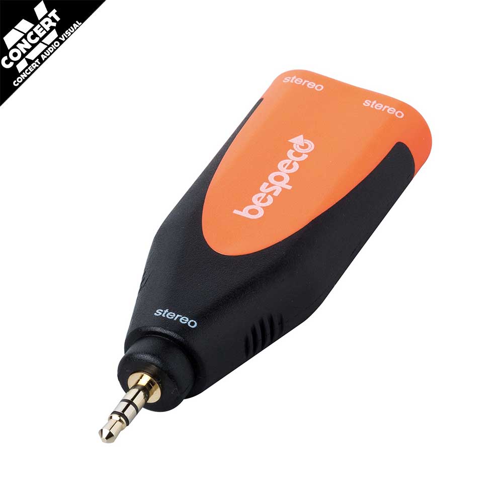 BESPECO SLAD170 - Ø 3,5 mm stereo jack plug -> 2 x Ø 6,3 mm stereo jack socket