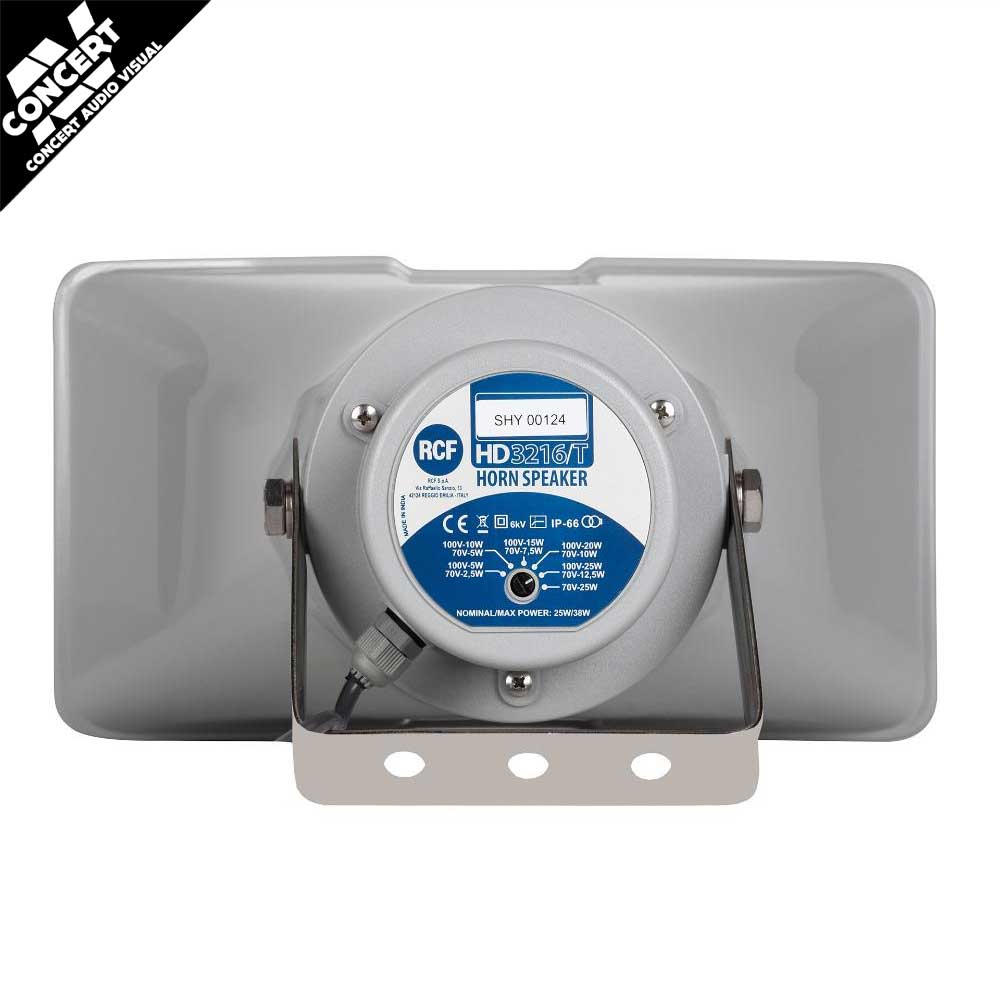 RCF HD3216T Horn Speaker With Transformer - 25Watt Rms Muti-Tap