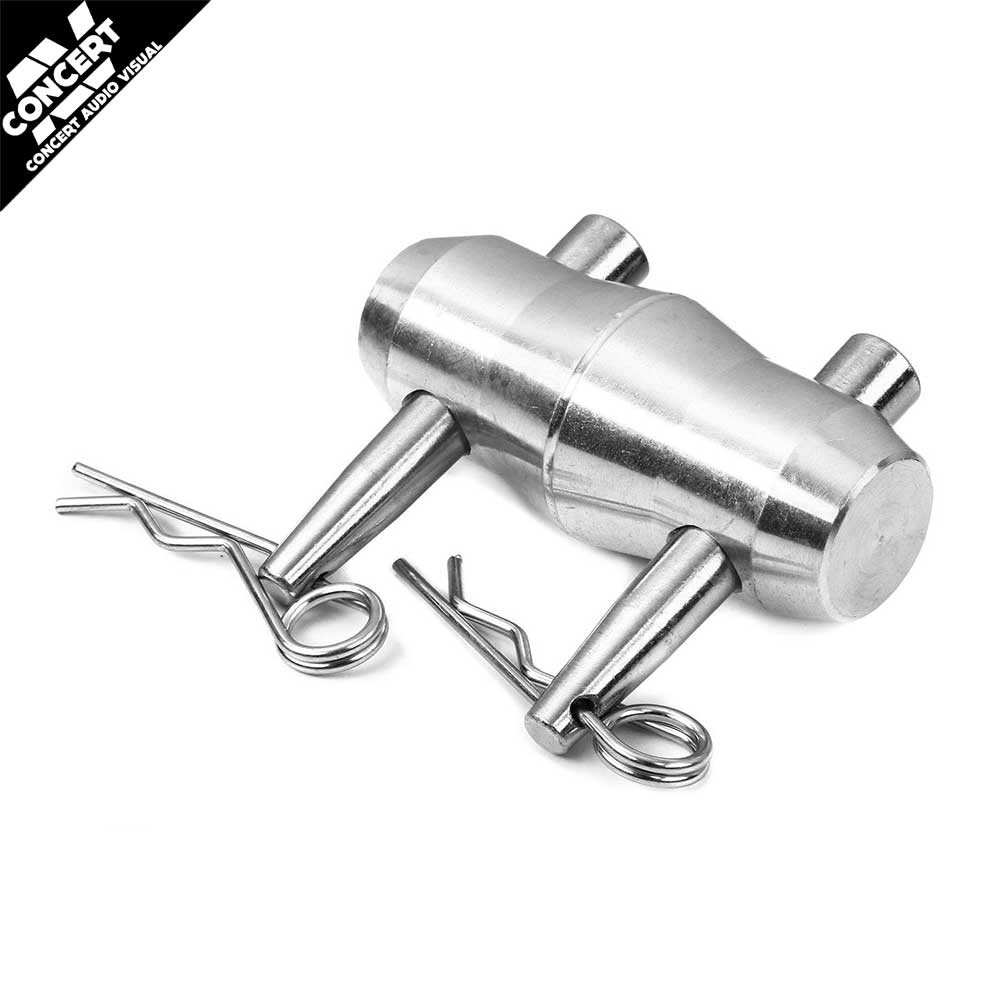ALUTRUSS Conical Coupler, 2 x Spigot Pin, 2 x R-Spring