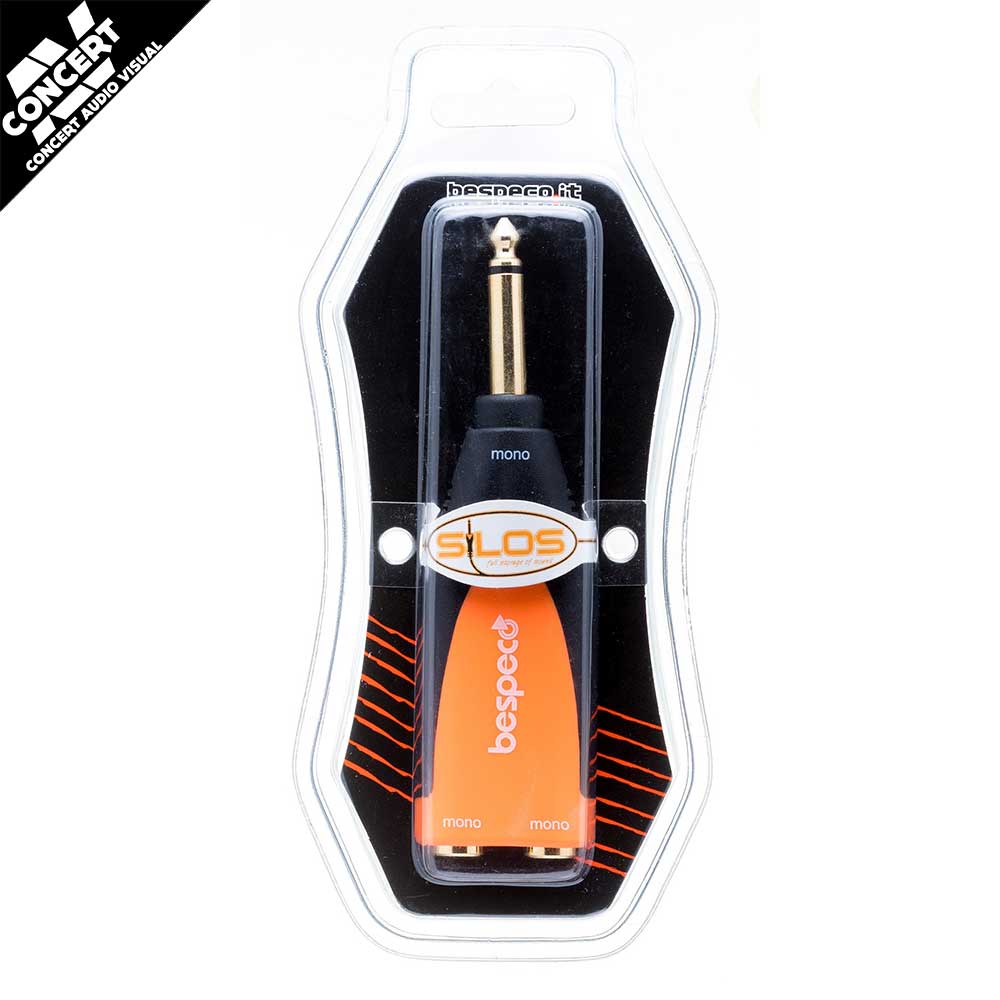BESPECO SLAD170 - Ø 3,5 mm stereo jack plug -> 2 x Ø 6,3 mm stereo jack socket