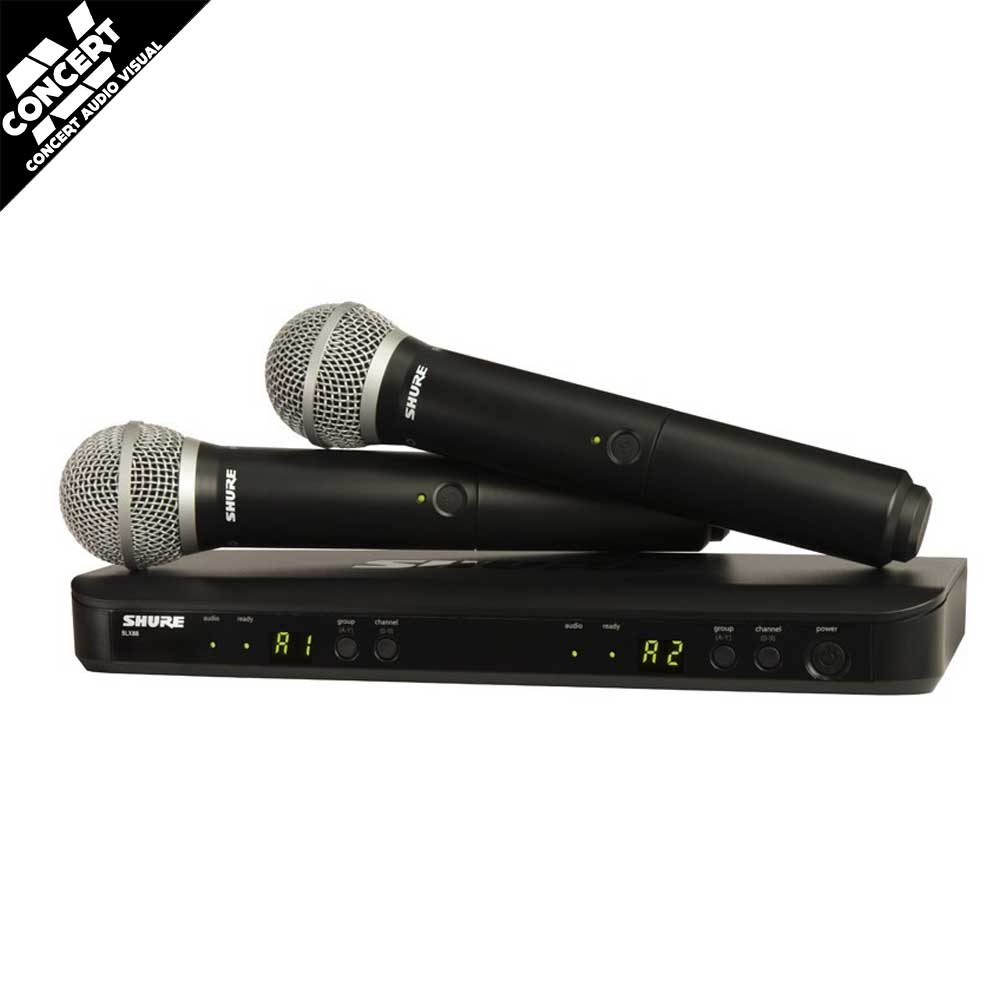 SHURE BLX288 PG58 Wireless Dual Handheld System K14