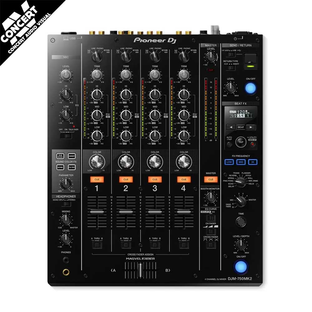 PIONEER DJM750 MK2 4-Channel DJ Mixer