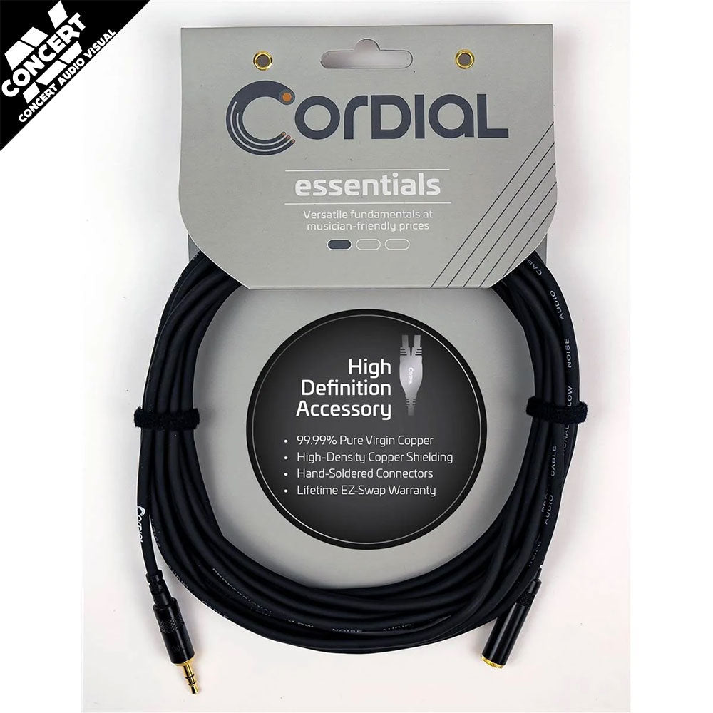 CORDIAL Essentials REAN 3.5mm Male to 3.5mm Female Stereo Gold (3m)