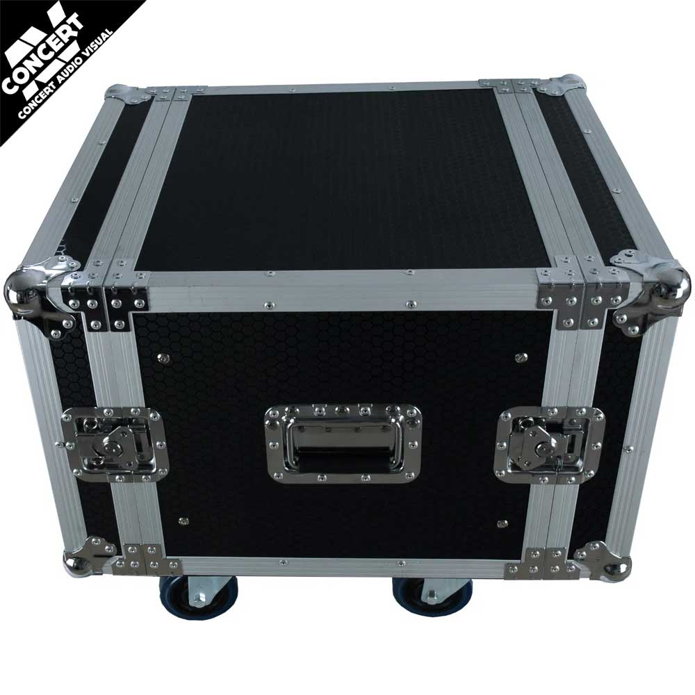 CASE TO GO Rack Mount Amp Case 8RU with Castors