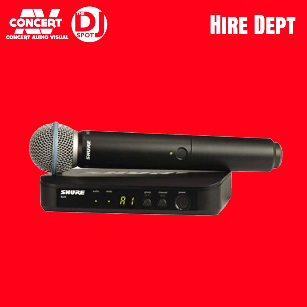 HIRE - SHURE BLX BETA 58 Handheld Wireless Microphone
