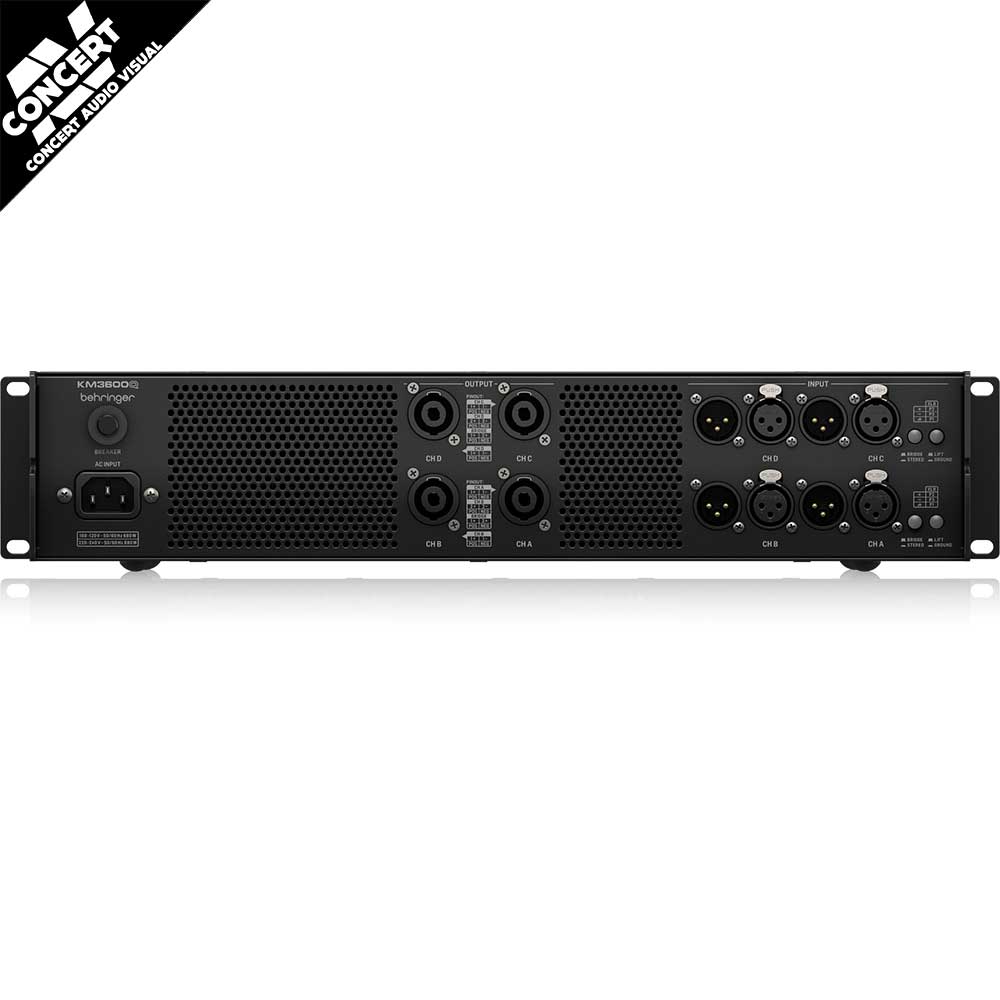 BEHRINGER KM3600Q Professional 4 Channel Amp
