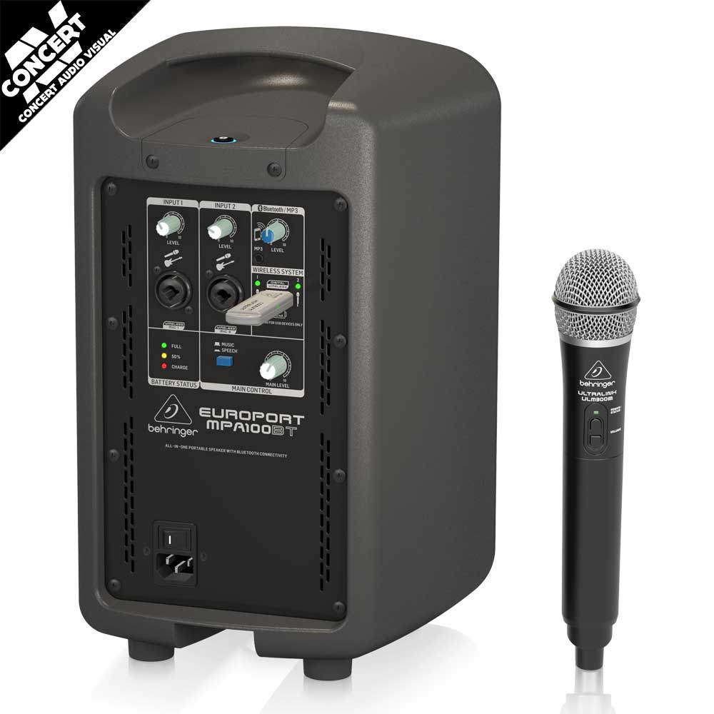 BEHRINGER MPA100BT Portable 100W PA System