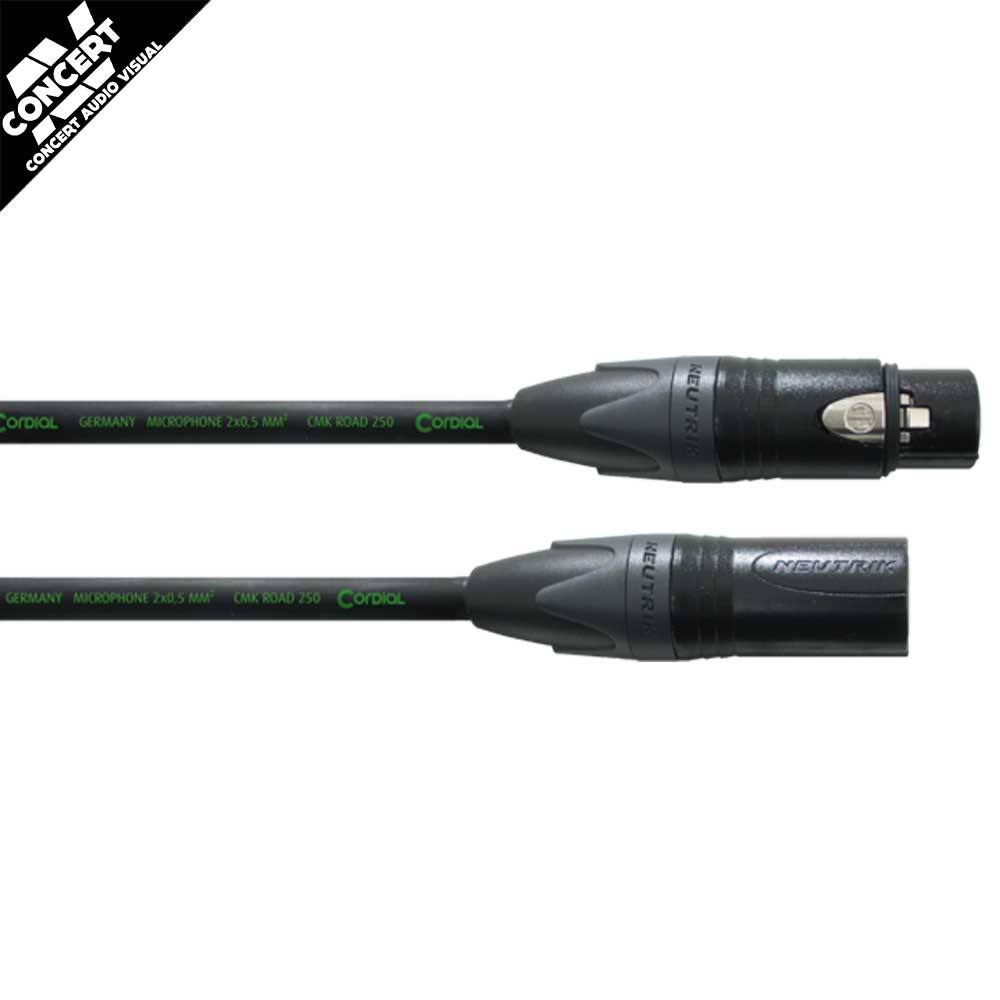 CORDIAL PEAK CRM 10FM BLACK XLR Female - XLR Male 10m