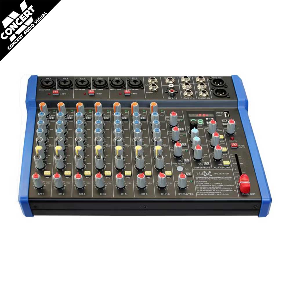E-LEKTRON B628-DSP DSP Bluetooth Mixer 12 Channel