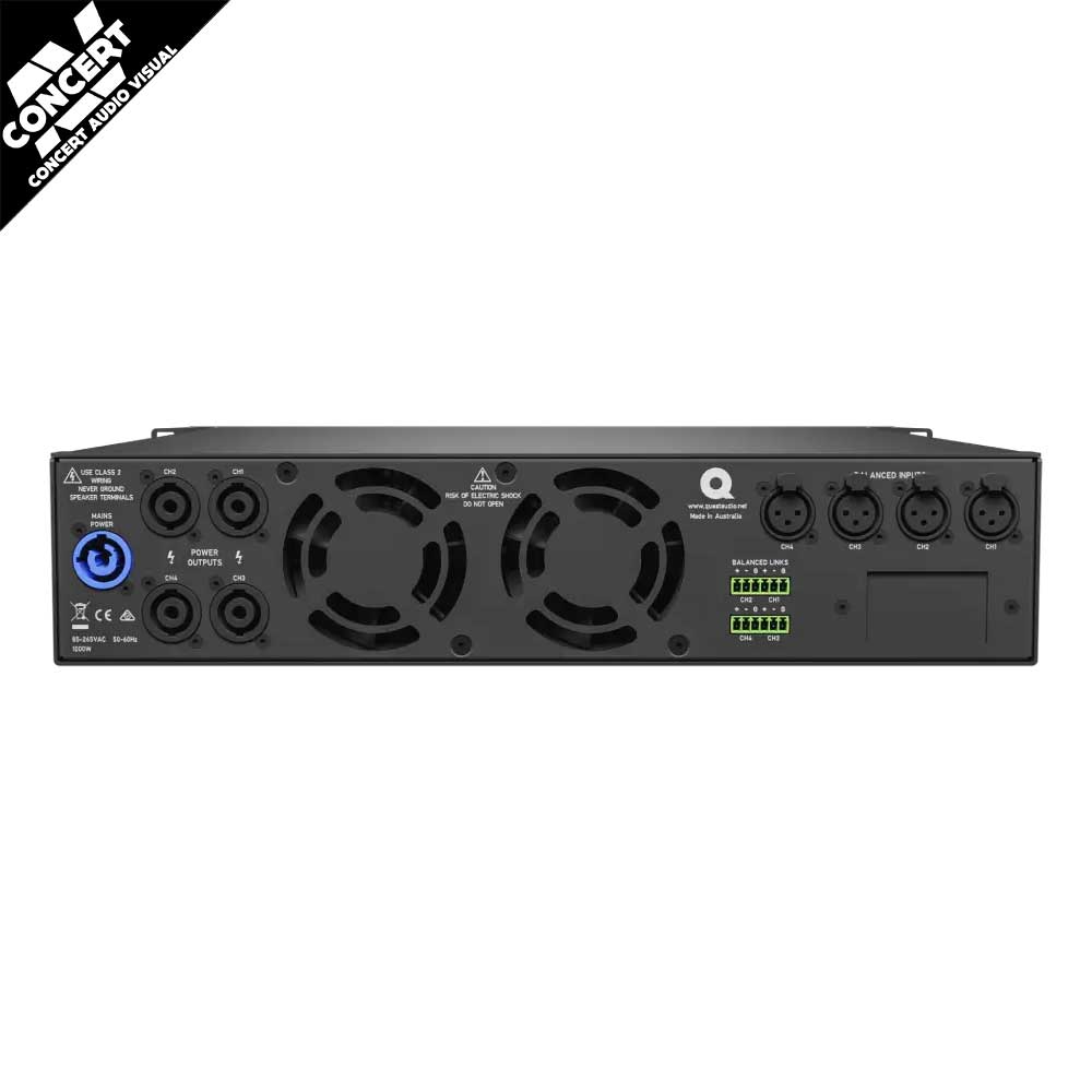 QUEST High Performance 4 x 1500W Power Amplifier