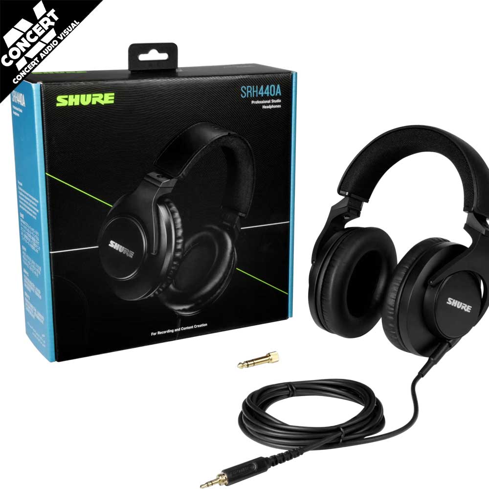 SHURE SRH440 Professional Headphones - OPEN BOX