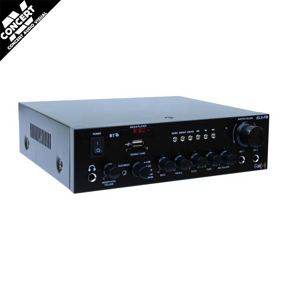 E-Lektron EL5-FB stereo HiFi Class D digital amplifier Radio Bluetooth USB SD Karaoke with Remote