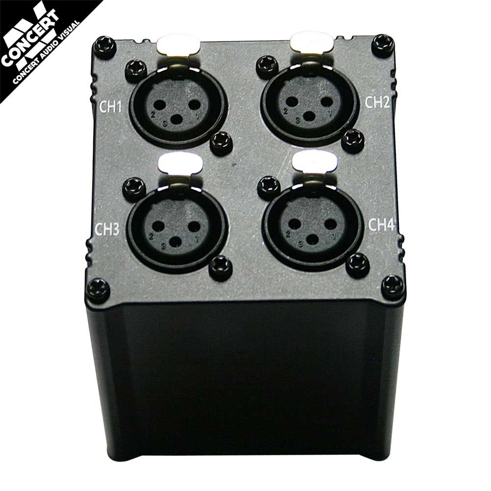 INDESIGN 4 Channel XLR Female to Ethercon Box - XLR over CAT5/6