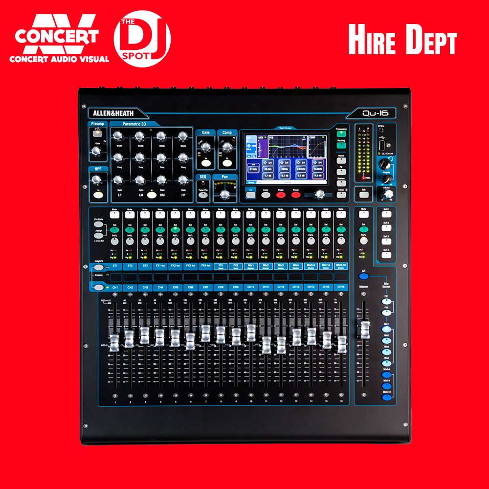 Hire - ALLEN & HEATH QU16 Digital Mixer