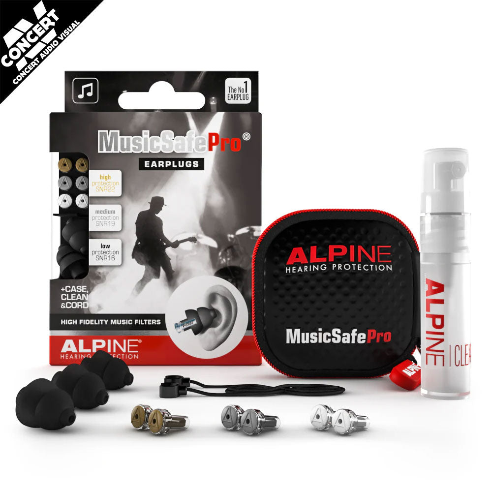 ALPINE Musicsafe Pro Earplugs -  Black