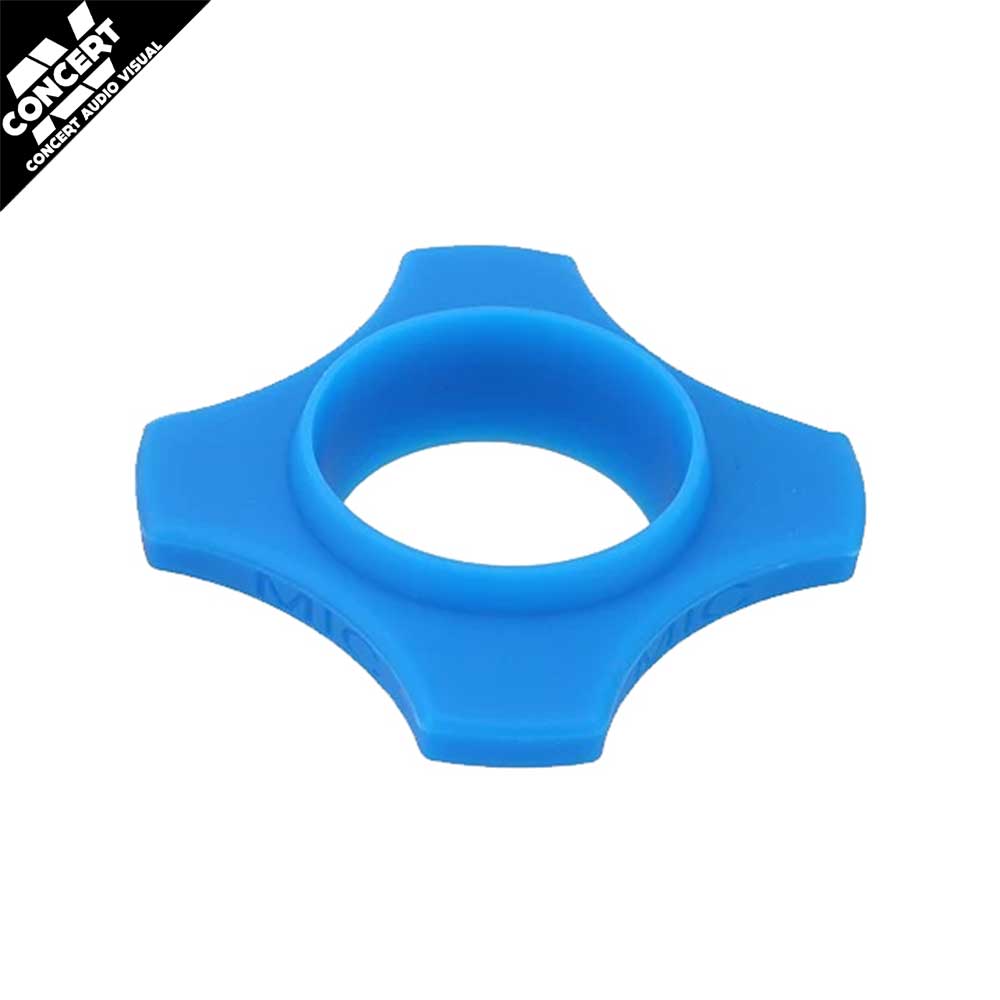 Microphone Anti Roll Ring - Silicone - BLUE