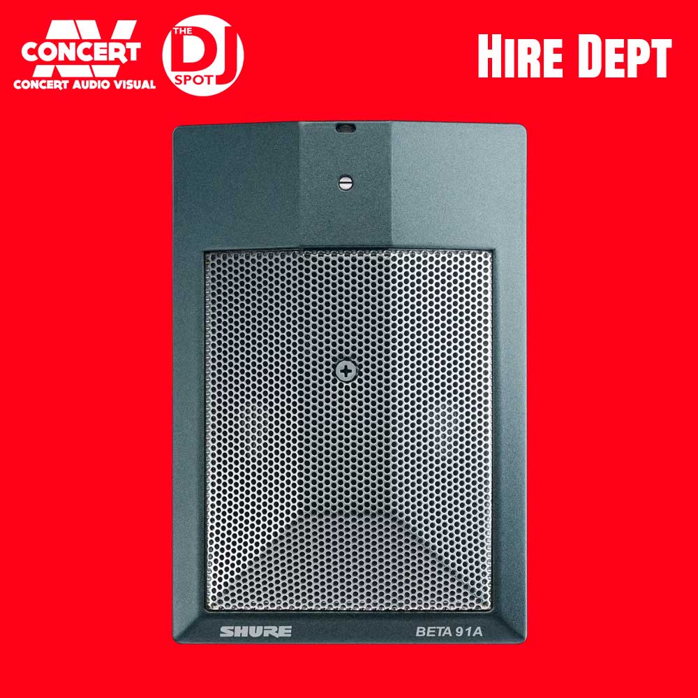 HIRE - SHURE Beta 91A Boundary plate Mic