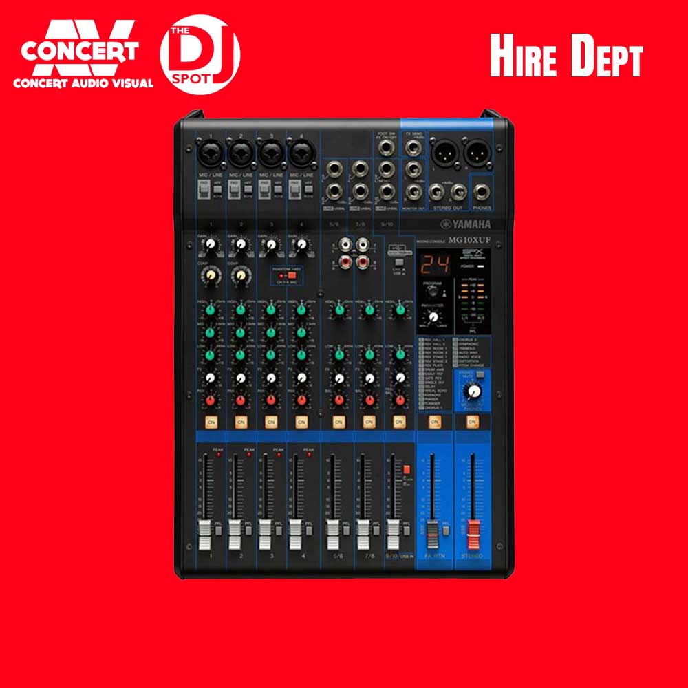 HIRE - Yamaha MG10XU Mixer