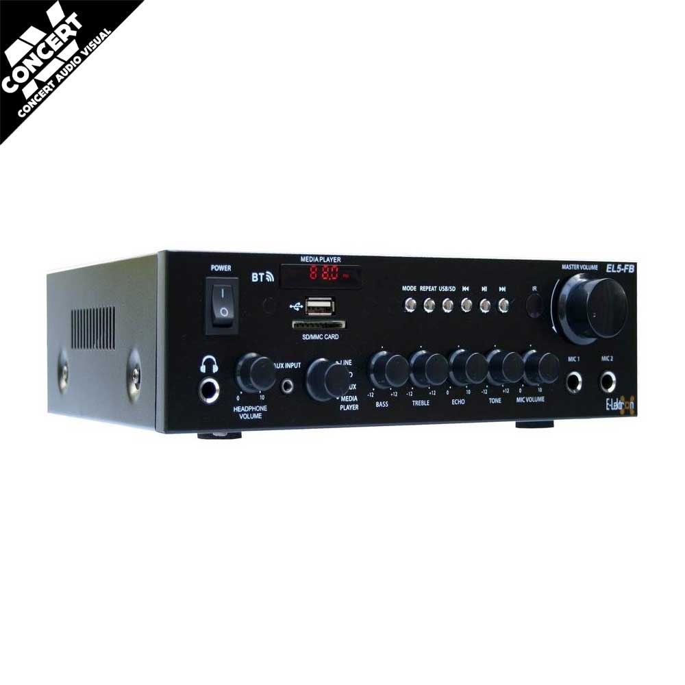 E-Lektron EL5-FB stereo HiFi Class D digital amplifier Radio Bluetooth USB SD Karaoke with Remote