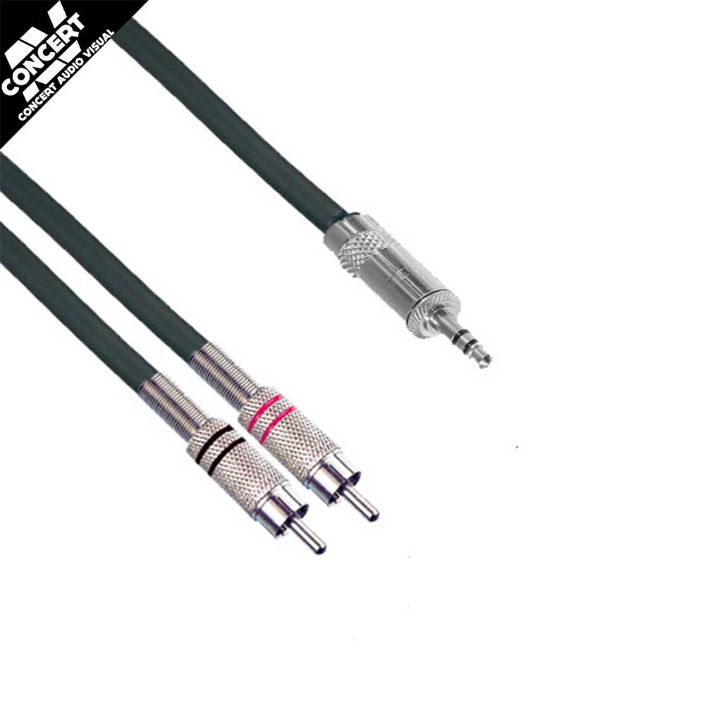 CONCERT SERIES 3.5mm Jack to Dual RCA. For ipod/iphone etc.