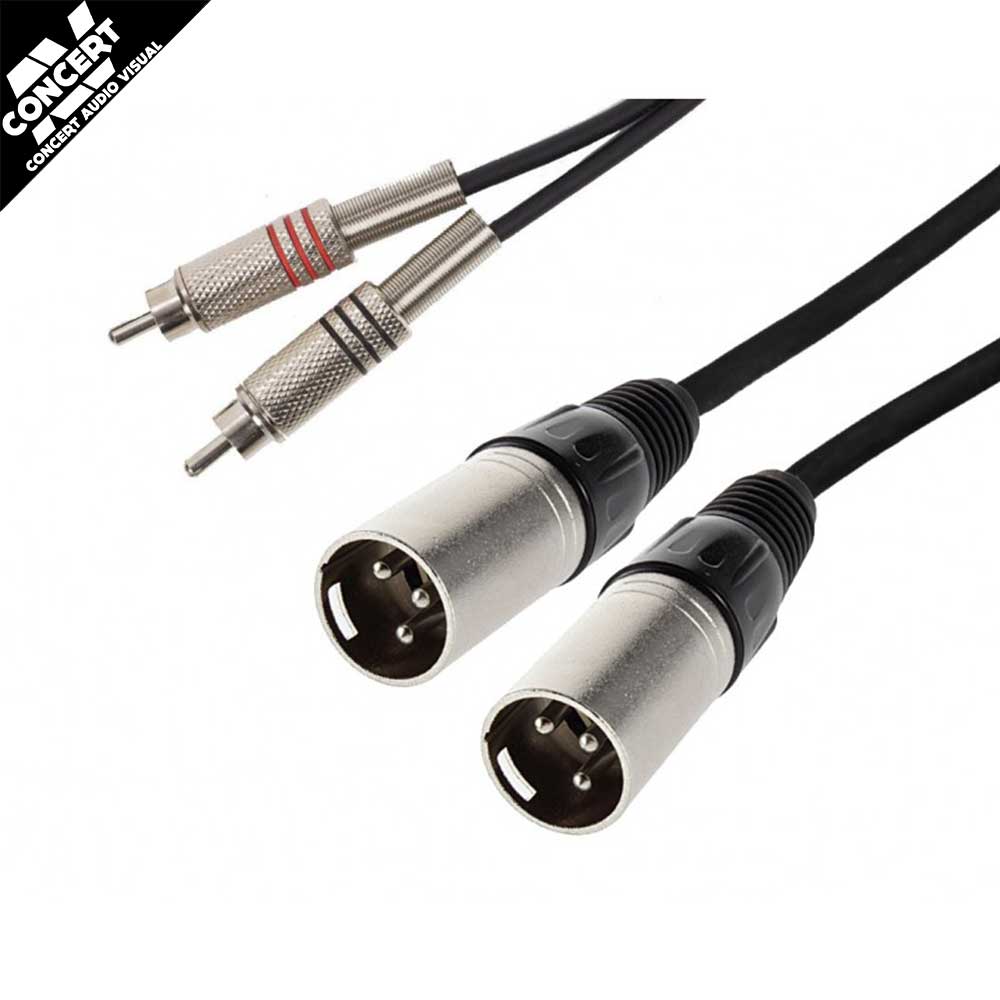 CONCERT SERIES Dual Male XLR to Dual RCA