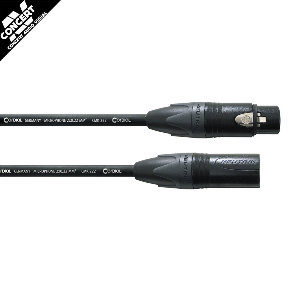 CORDIAL CPM FM NEUTRIK XLR Cable  - Black  5m