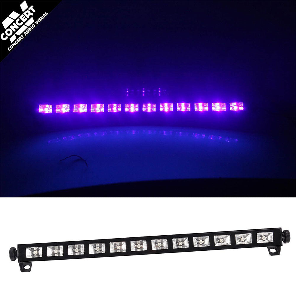 CR LITE 12 X 3W LED UV Black Bar Blacklight Wash