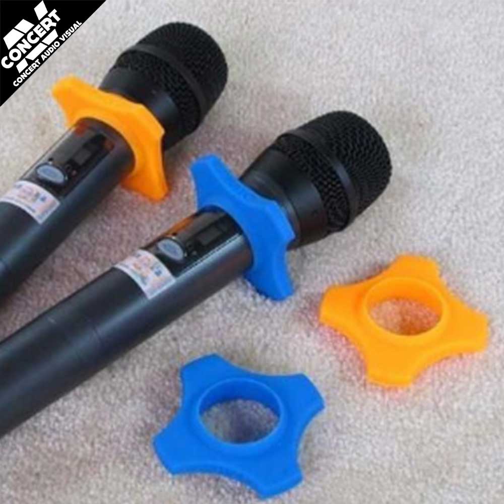 Microphone Anti Roll Ring - Silicone - RED