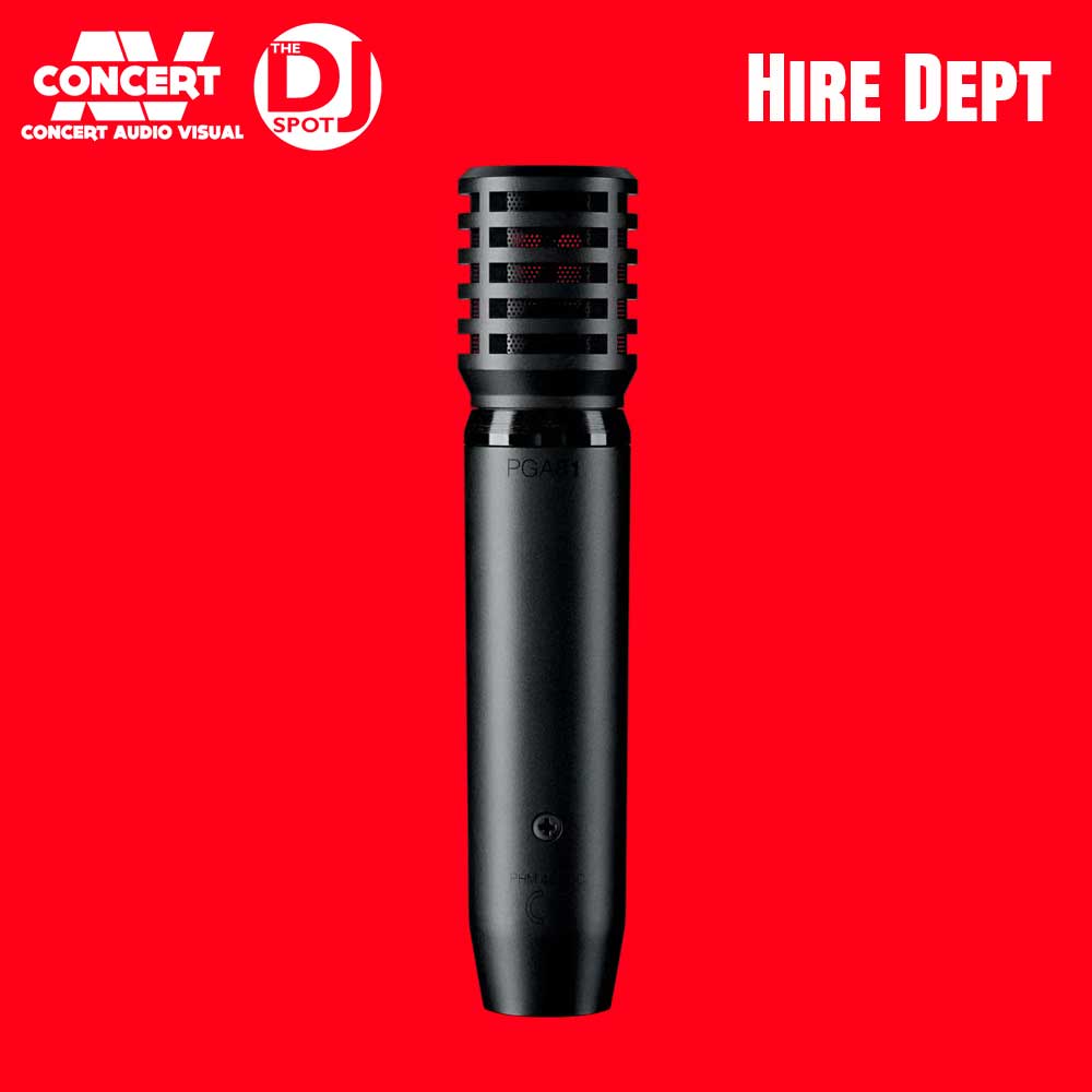 HIRE - SHURE PGA81 Condenser Instrument Microphone