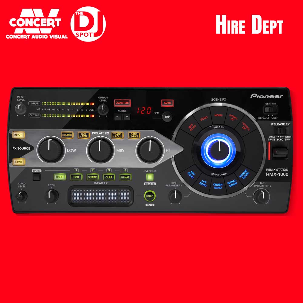 Pioneer RMX‑1000 Hire Melbourne | Remix Station FX Rental – Concert AV