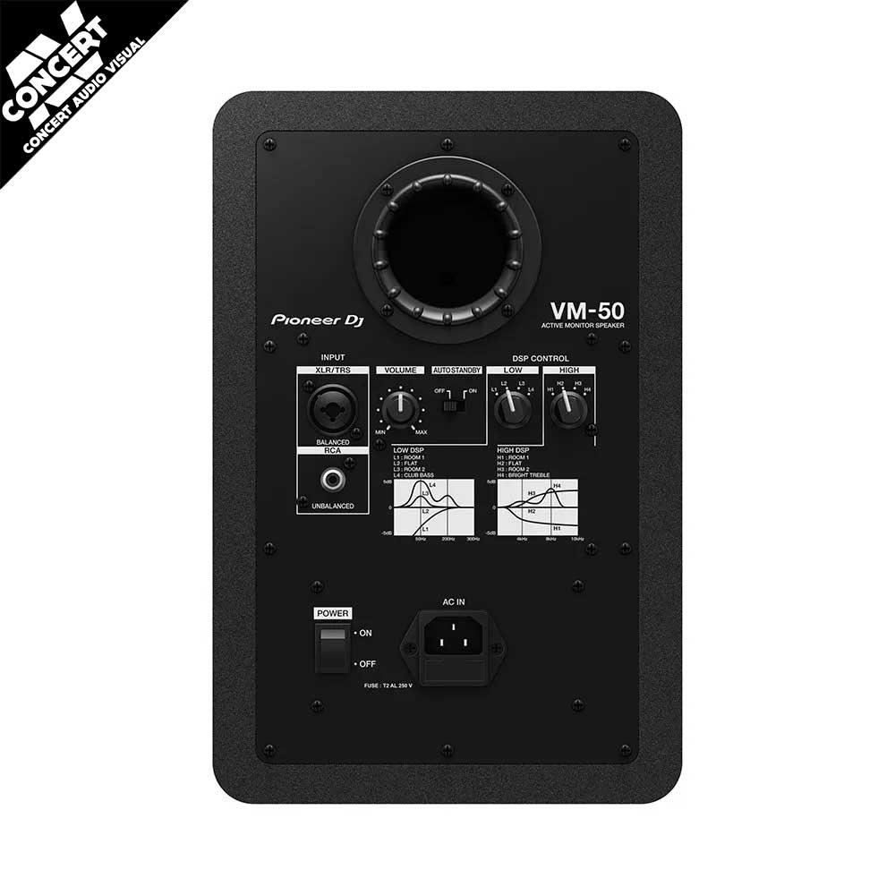 PIONEER DJ VM-50 Monitors 5.25" - Black