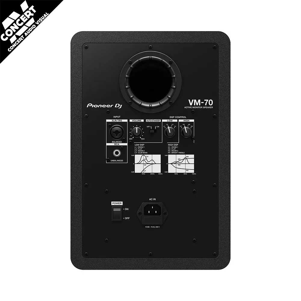 PIONEER DJ VM-70 Monitors 6.5" - Black