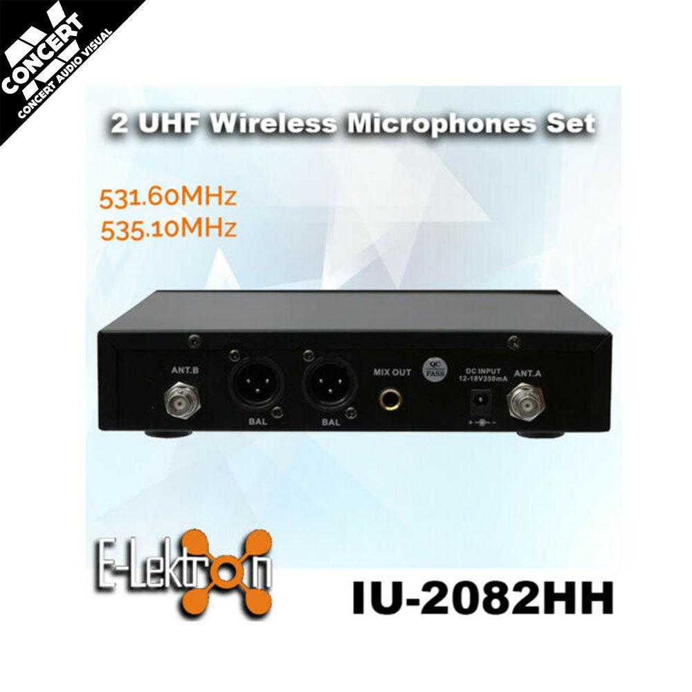 E-LEKTRON IU-2082 Dual Wireless Microphone system