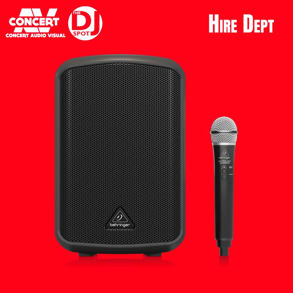 HIRE - BEHRINGER MPA100BT Battery Speaker