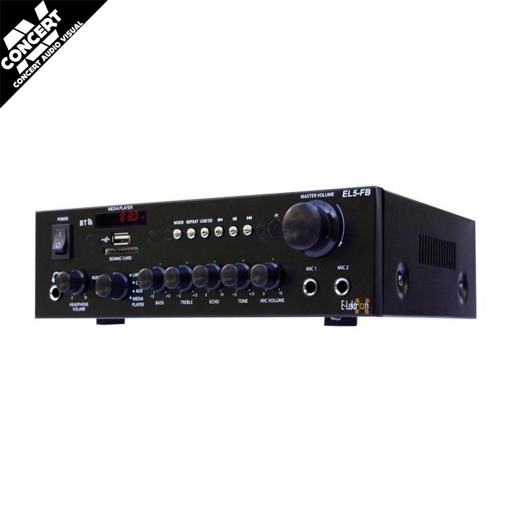 E-Lektron EL5-FB stereo HiFi Class D digital amplifier Radio Bluetooth USB SD Karaoke with Remote