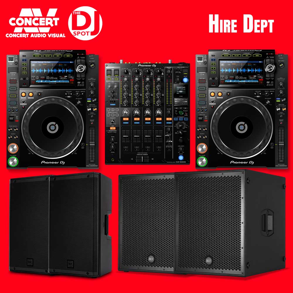 HIRE - PIONEER CDJ-2000NXS2 DJ Pack 3