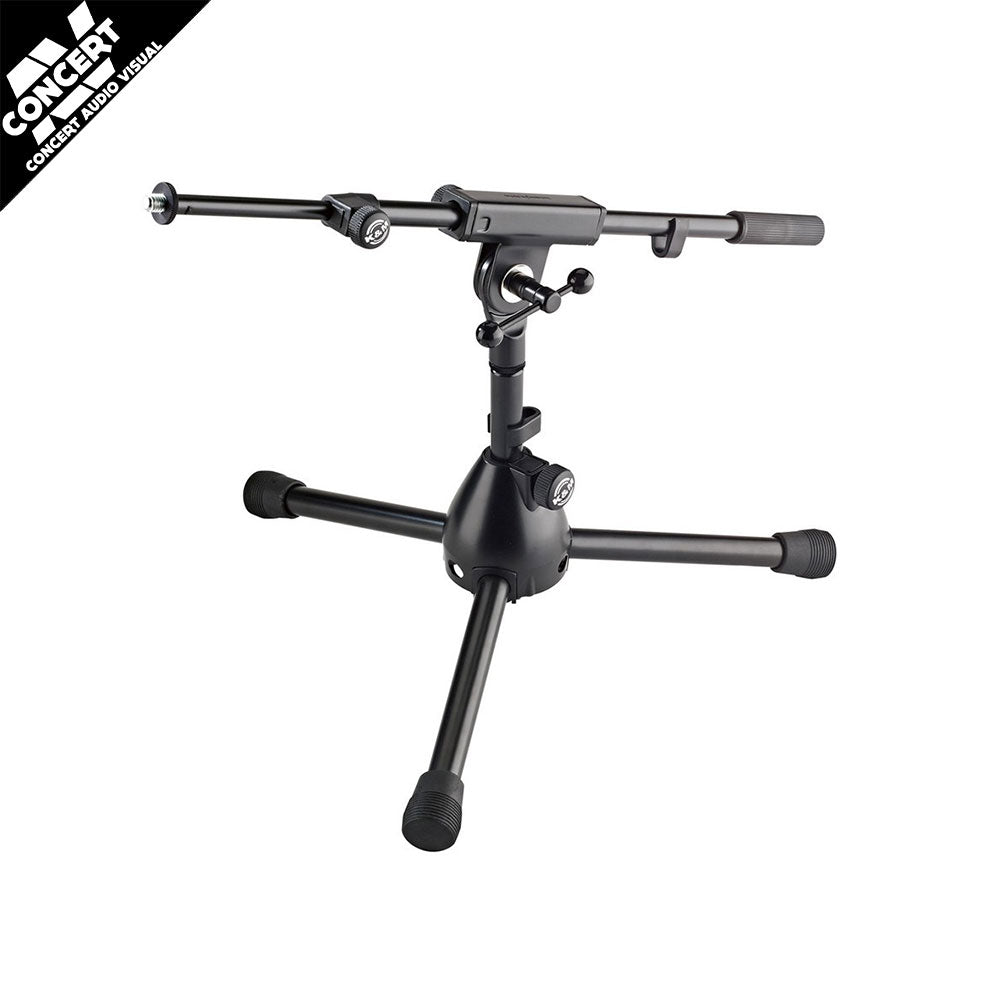 K&M 25950 Microphone Stand - Extra Low Design for Bass Drums- Black